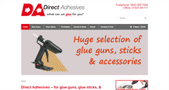 Desktop Screenshot of directadhesivesglueguns.co.uk